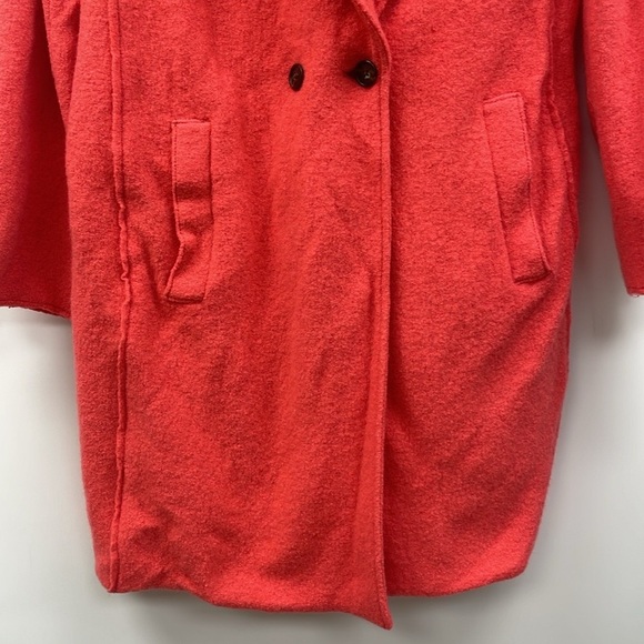 J. Crew Daphne Italian Boiled Wool Double Breasted Topcoat Winter Jacket Pink 16 - Picture 6 of 11